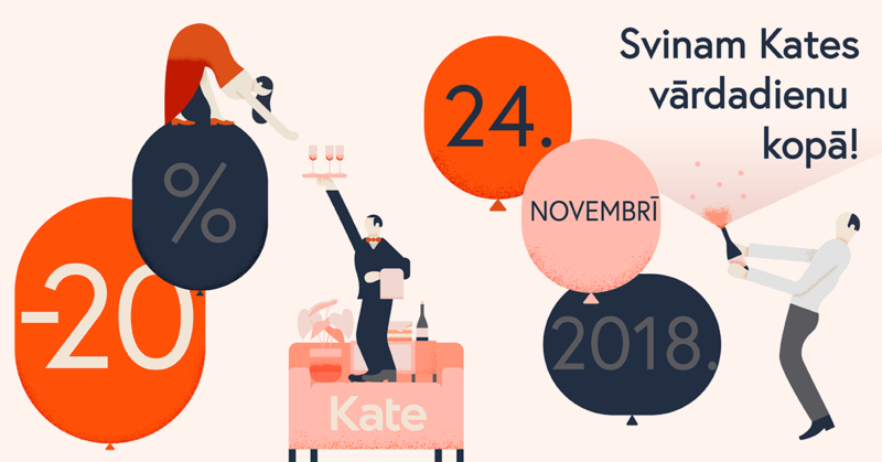 Svinam Kates vārdadienu kopā!