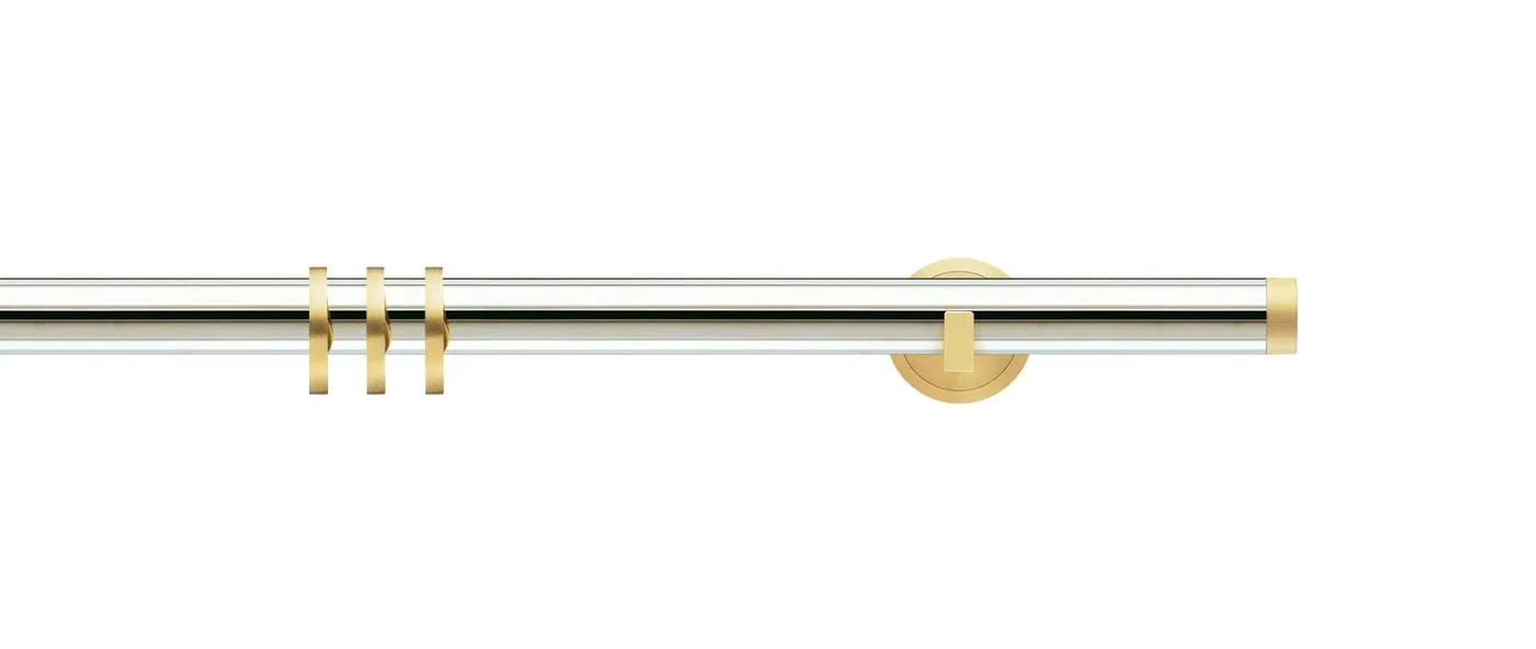 Nickel / brushed brass