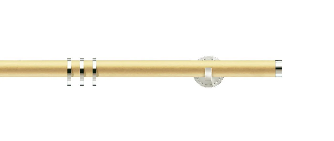 Brushed brass / nickel