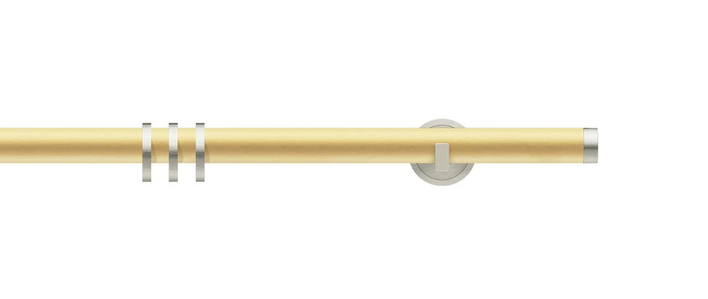 Brushed brass / brushed nickel