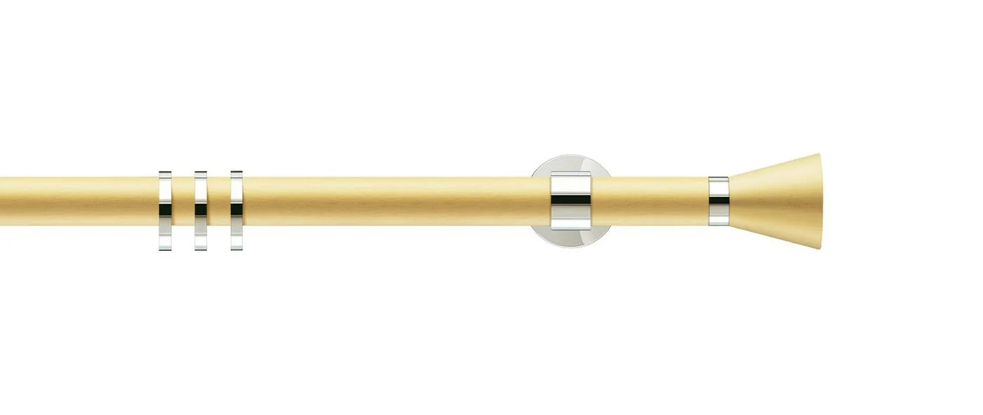 Brushed brass / nickel