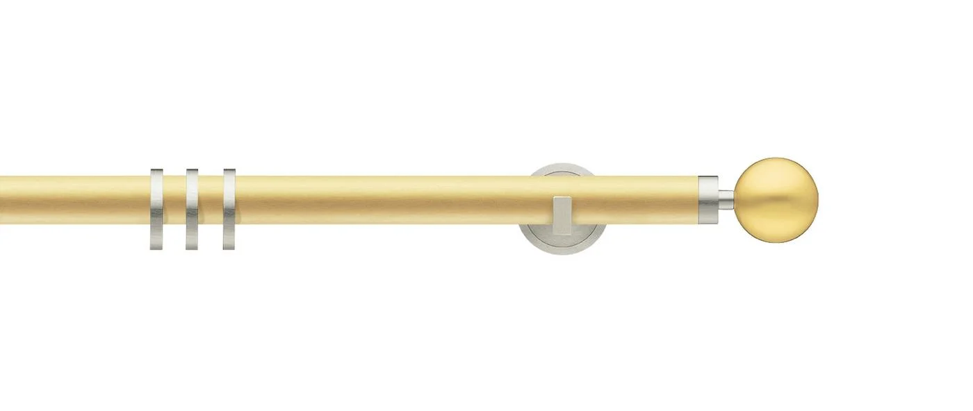 Brushed brass / brushed nickel