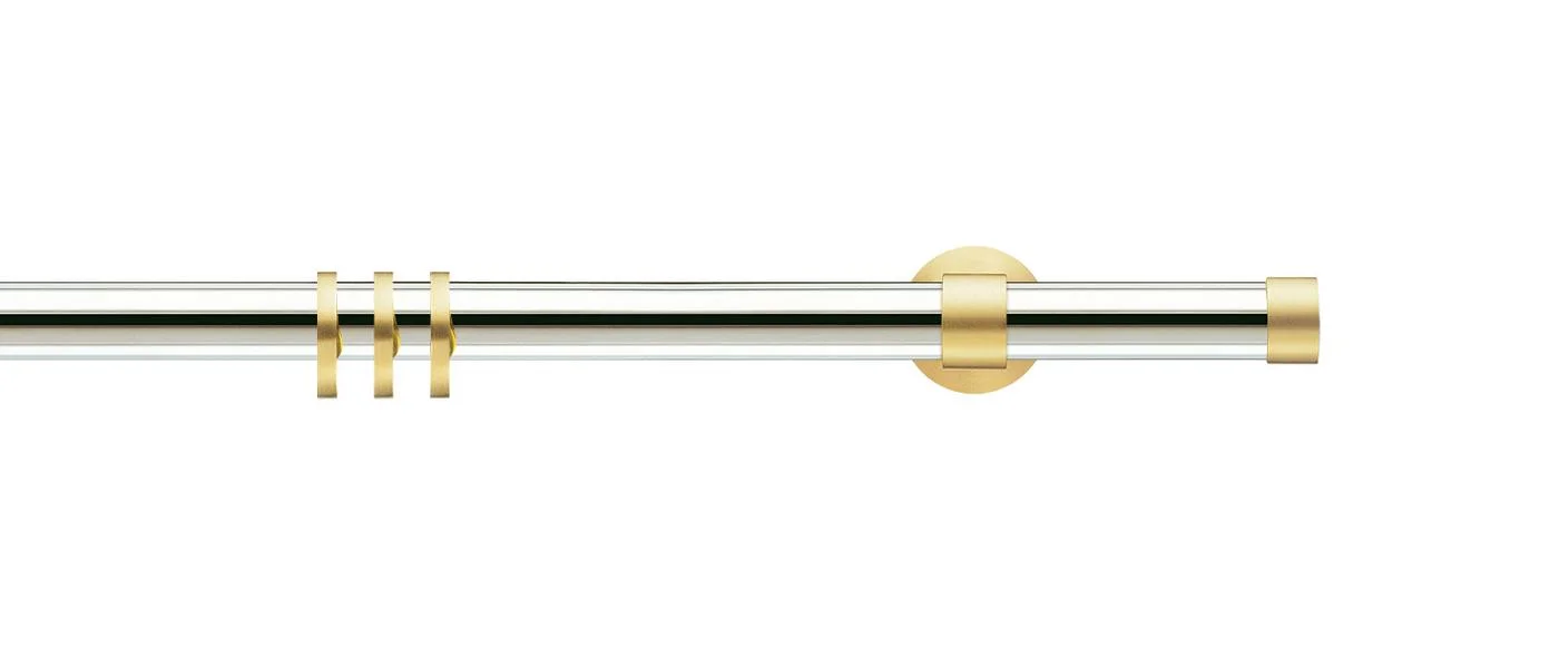 Nickel / brushed brass