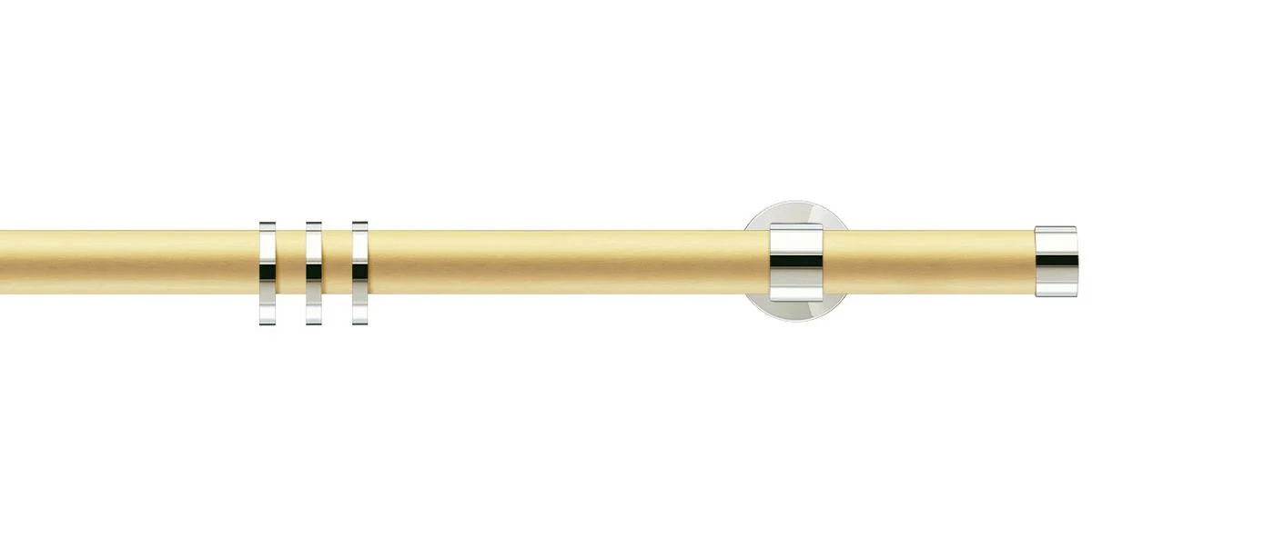 Brushed brass / nickel