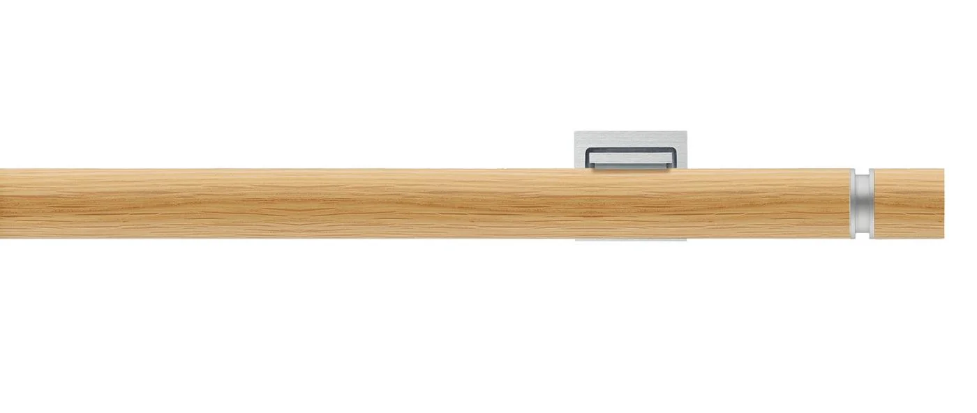 Real oak wood / aluminium