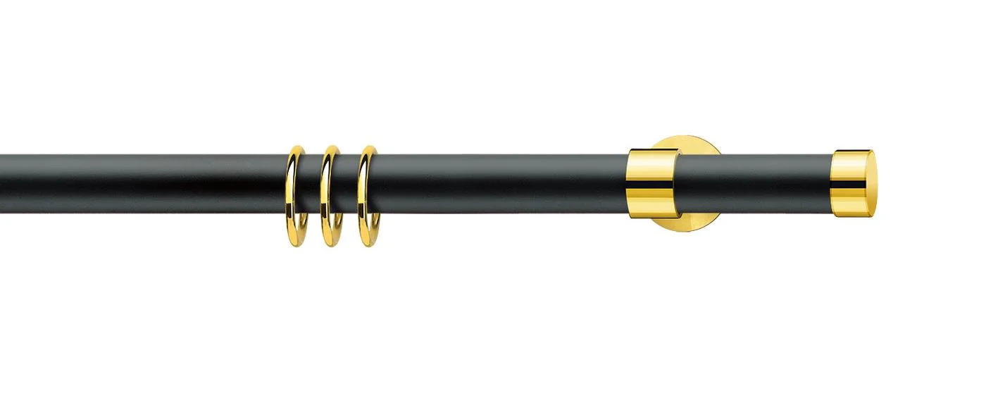 Black / brass