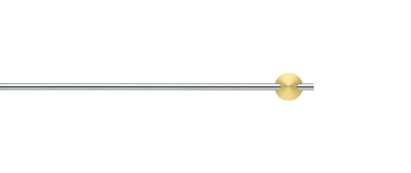 Stainless steel / brushed brass
