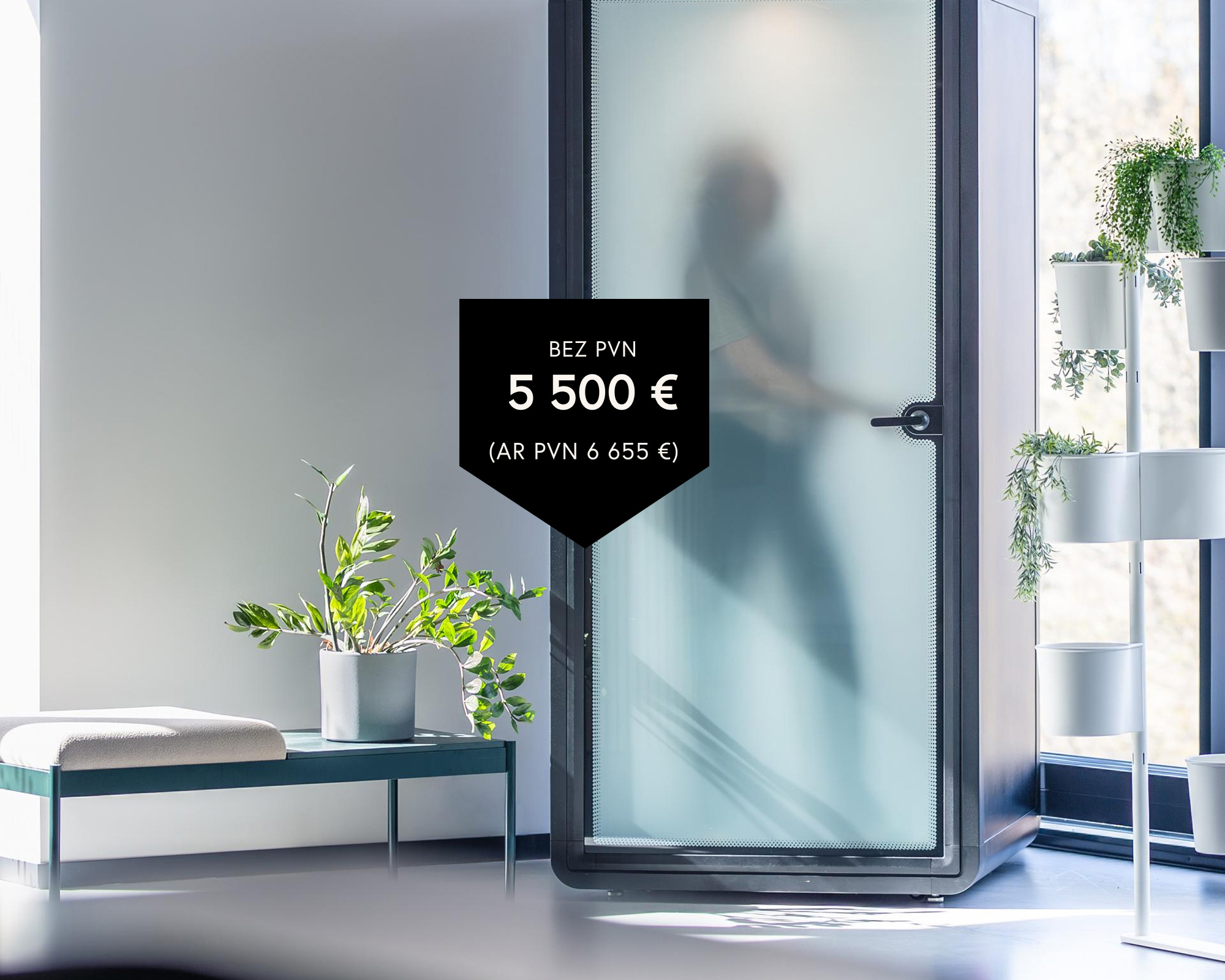 PRIME telpa – jauns privātuma un akustiskā komforta līmenis biroja vidē