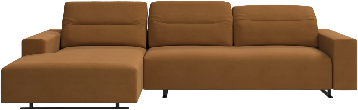 Hampton sofa with adjustable back and resting unit left side