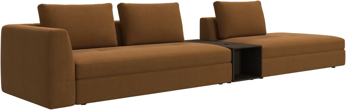 Bergamo 3 seater lounge sofa with storage