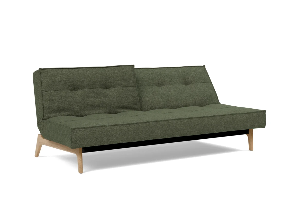 Splitback Eik Sofa Bed Oak