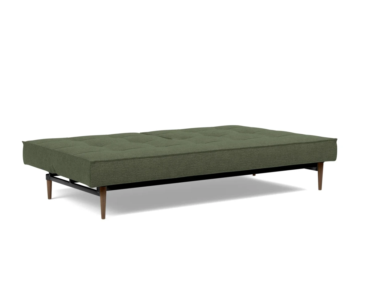 Splitback Styletto Sofa Bed Dark Wood