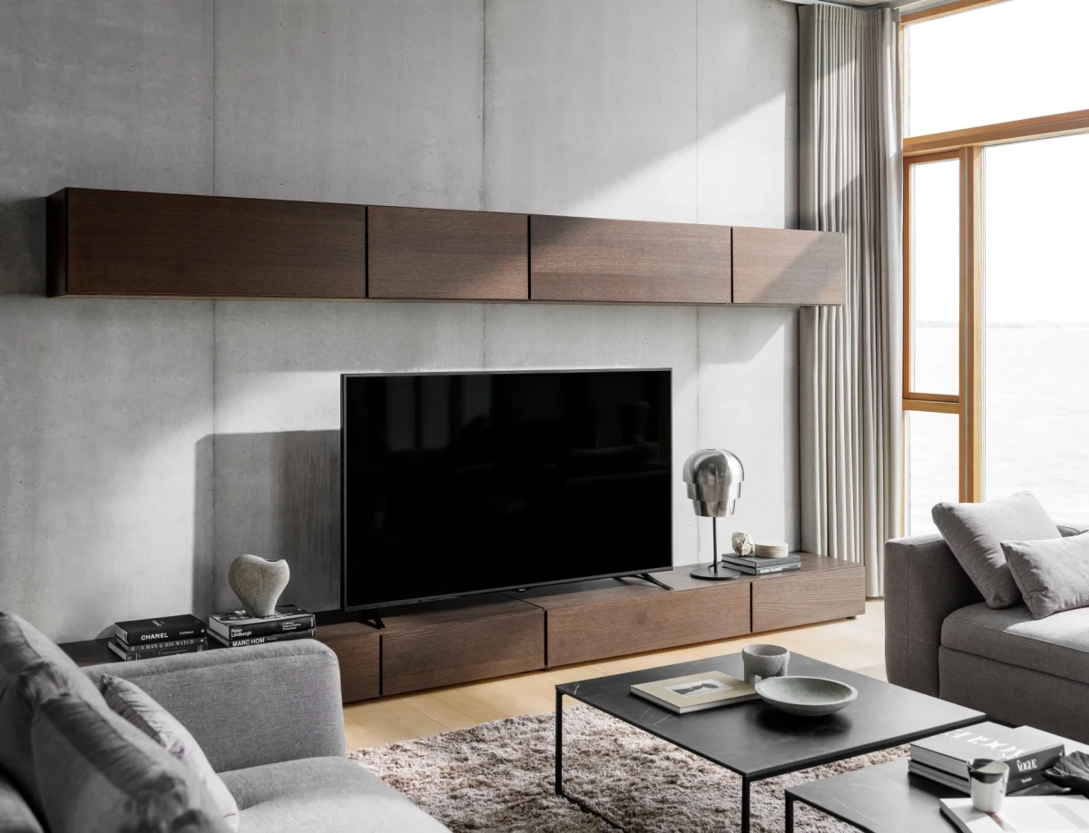 Lugano base cabinet with drawers and drop down doors