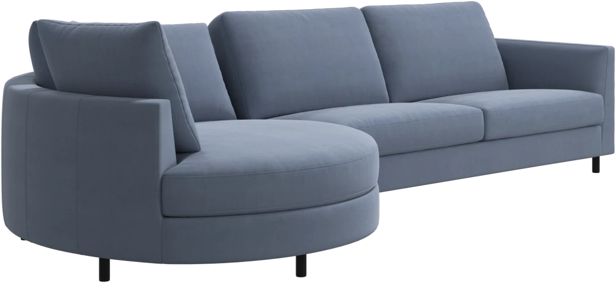 Indivi sofa with chaise longue left