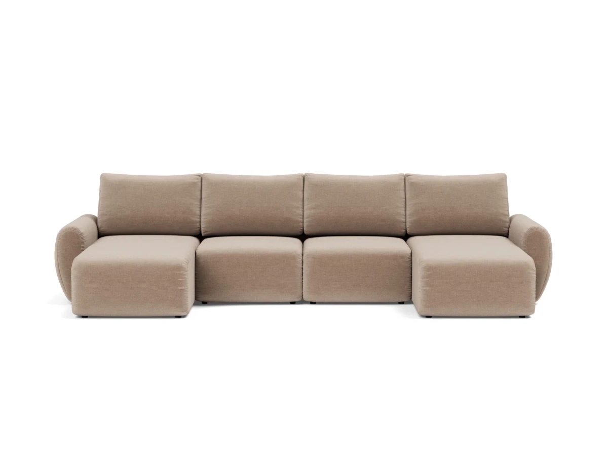 Norum Sofa Bed U-shape With Curve Arms
