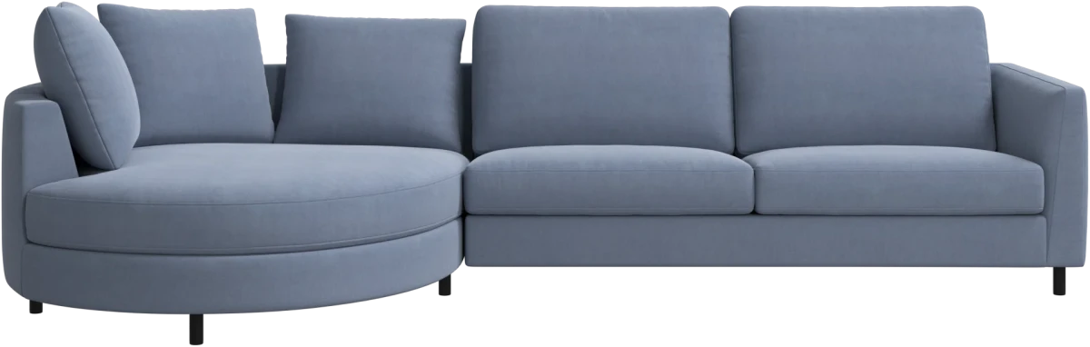 Indivi sofa with chaise longue left