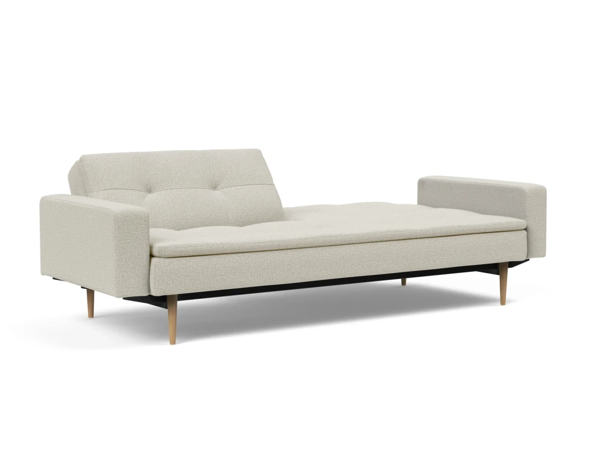 Dublexo Styletto Sofa Bed Light Wood With Arms