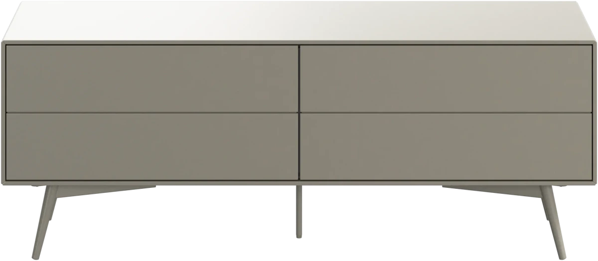Fermo media unit with drop down doors