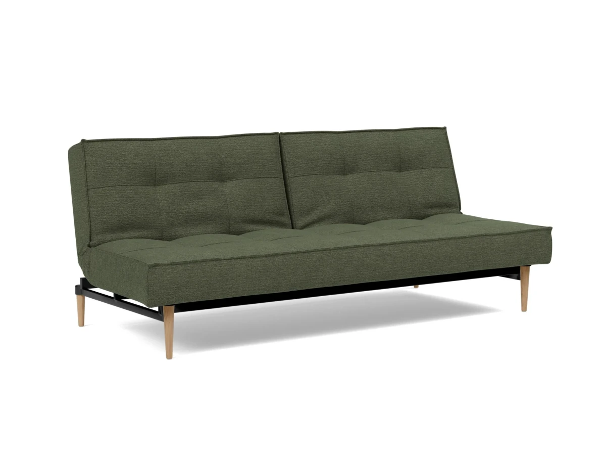 Splitback Styletto Sofa Bed Light Wood