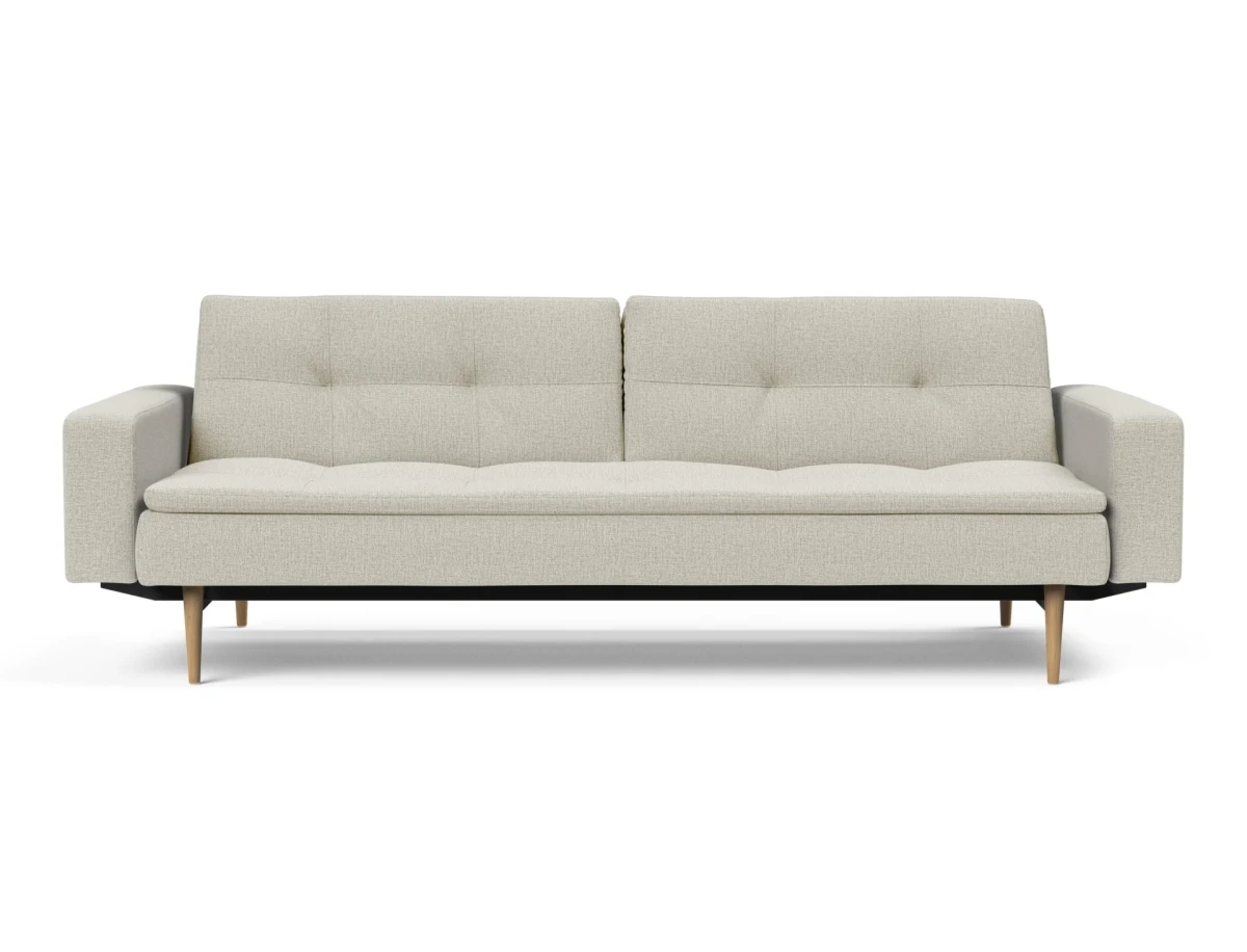 Dublexo Styletto Sofa Bed Light Wood With Arms