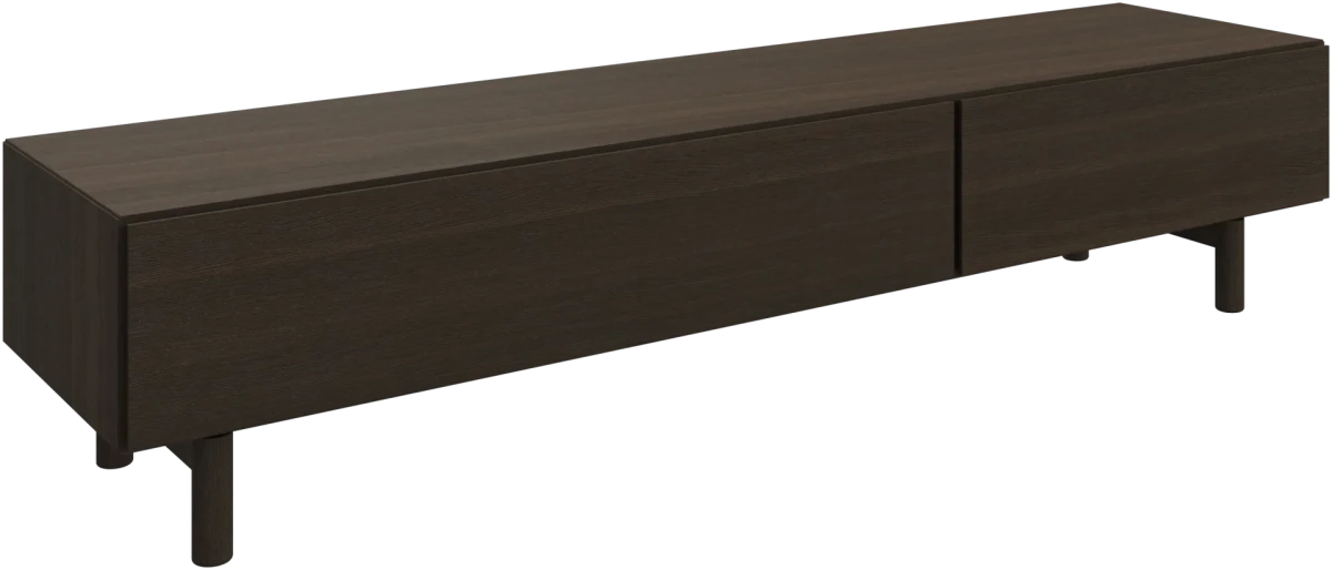 Lugano media unit with drawers wood