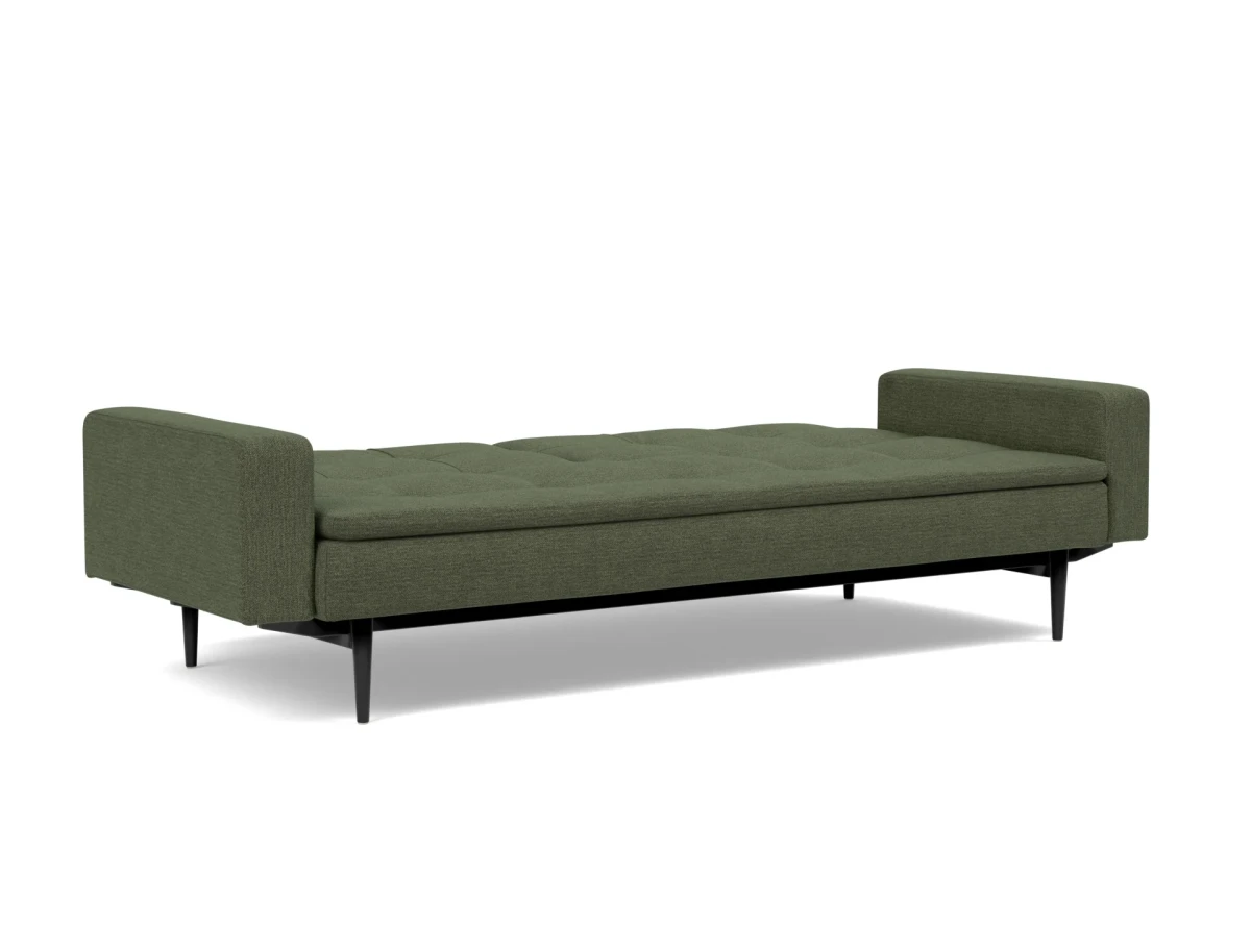 Dublexo Styletto Sofa Bed Black Wood With Arms