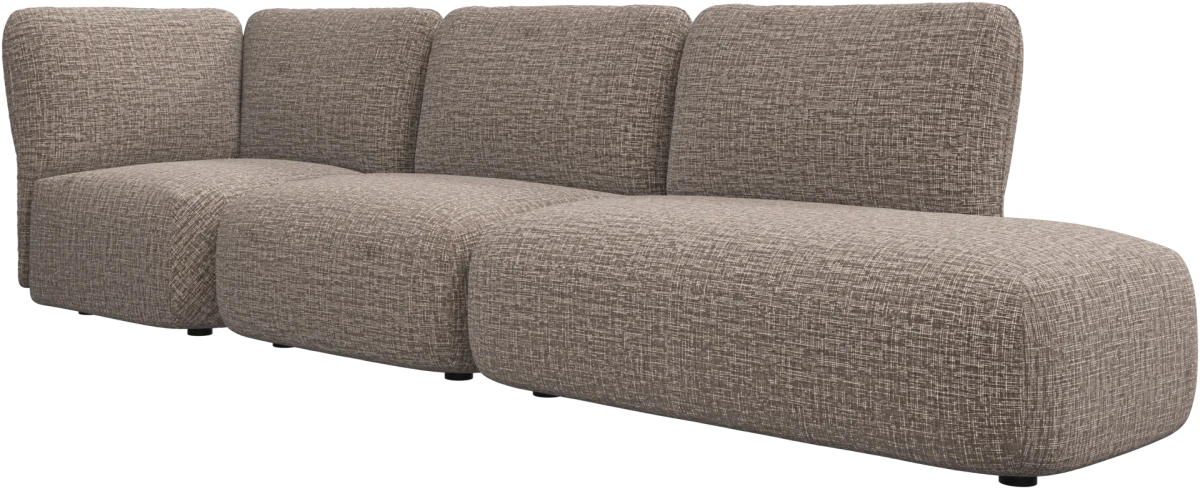 Paraggi sofa with lounging unit left
