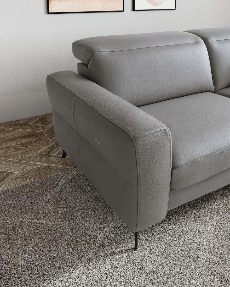 Gareth — Recliner sofa with adjustable headrests and a clean, modern design.