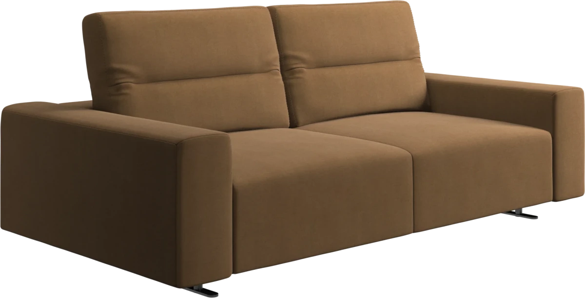 Hampton sofa with adjustable back and storage on the right side