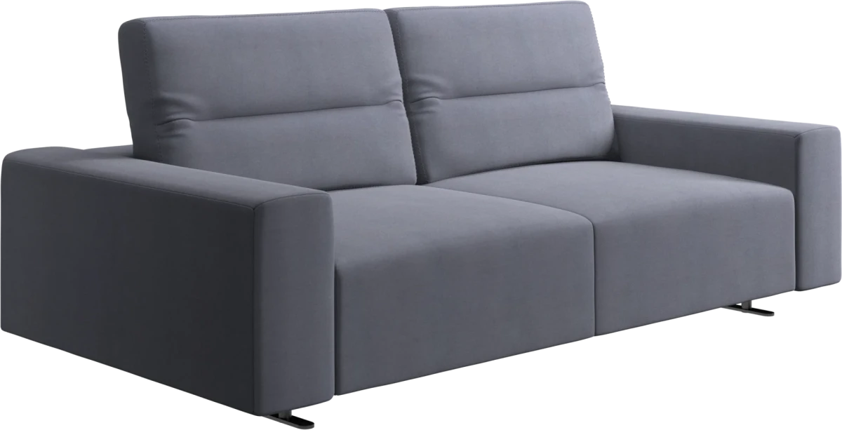 Hampton sofa with adjustable back and storage on the right side