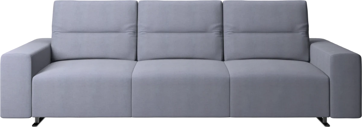 Hampton sofa with adjustable back and storage on the right side