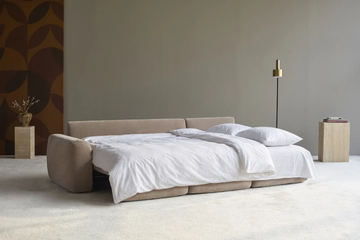 Norum Sofa Bed Chaise With Chunky Arms
