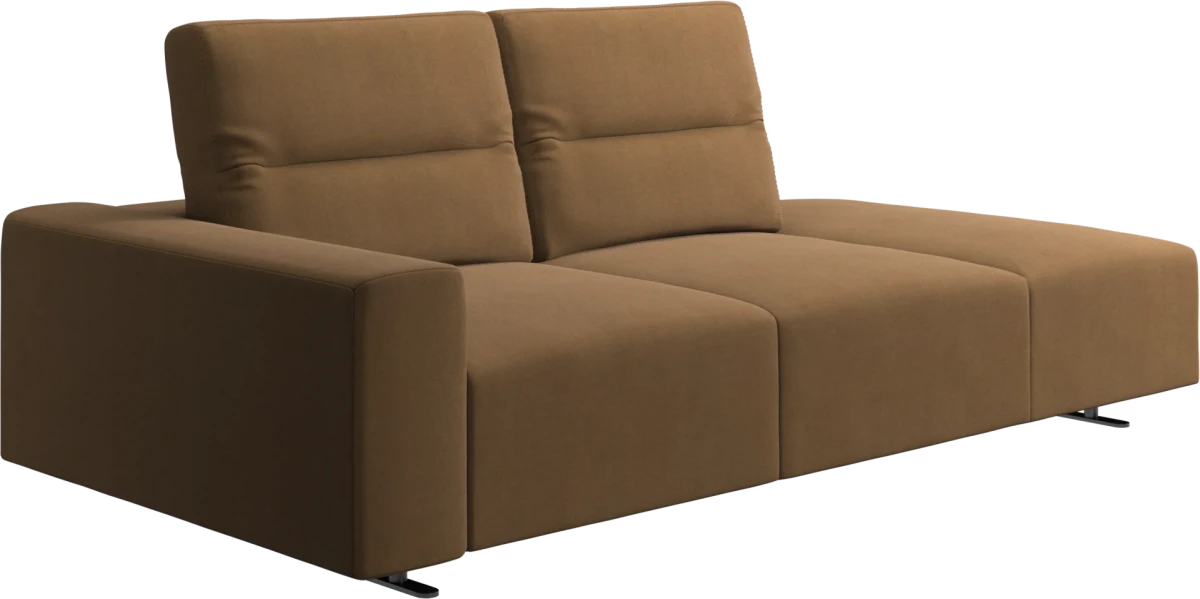 Hampton sofa with adjustable back and lounging unit left side