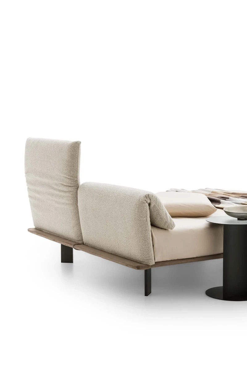 Logan — Bed with a foldable and adjustable headboard.
