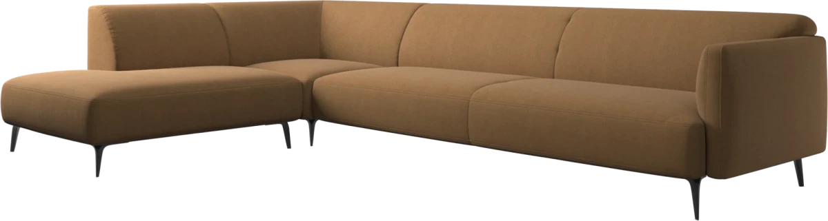 Modena corner sofa with lounging unit