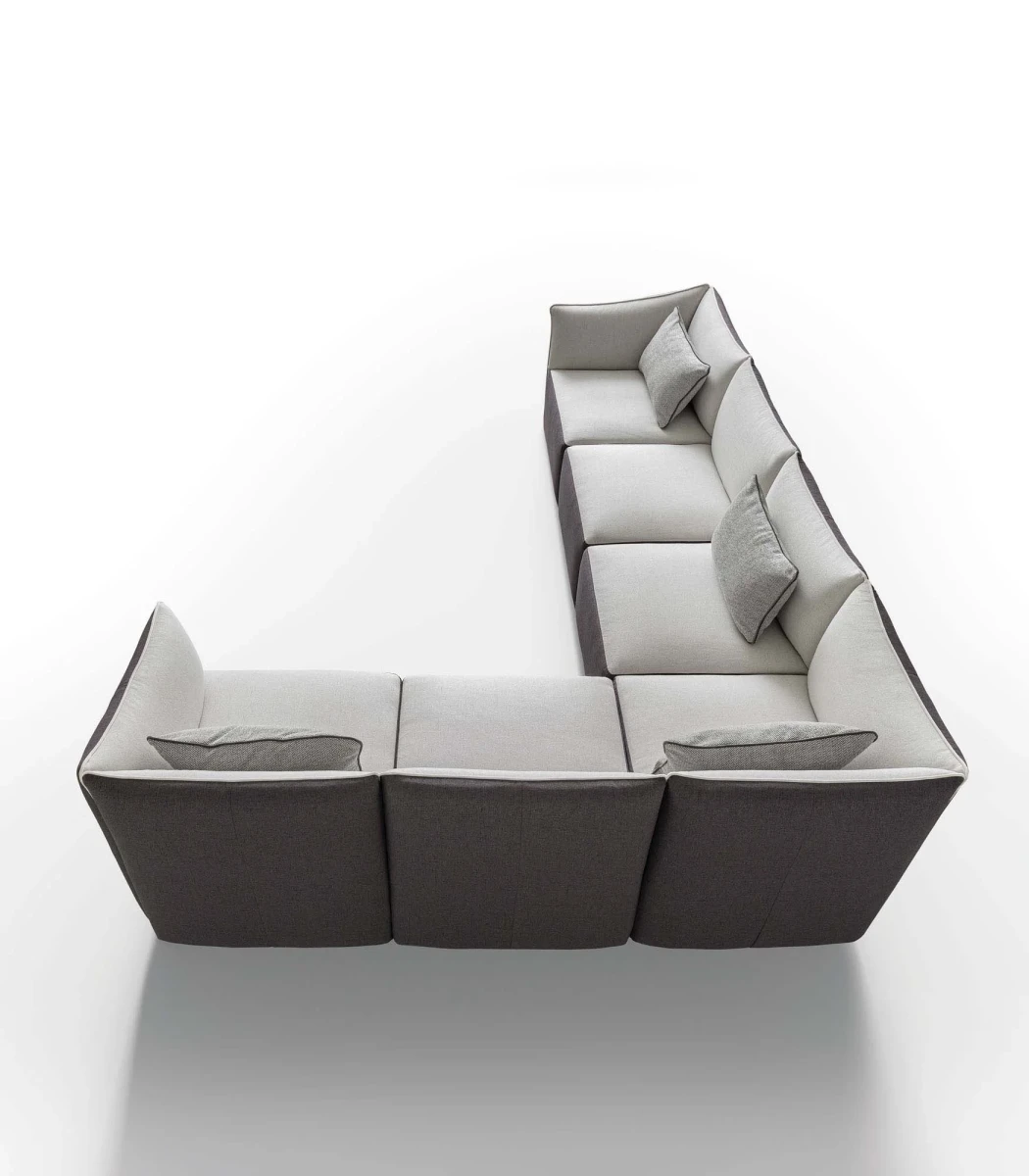 Kubik — Compact one-piece space-saving sofa.