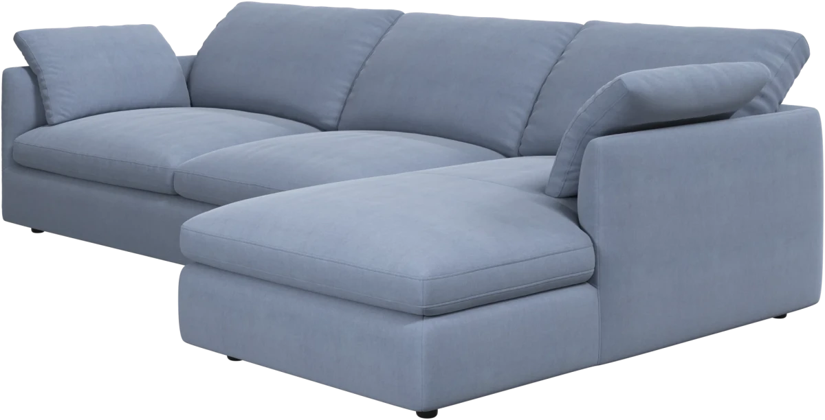 Milano sofa with chaise longue left