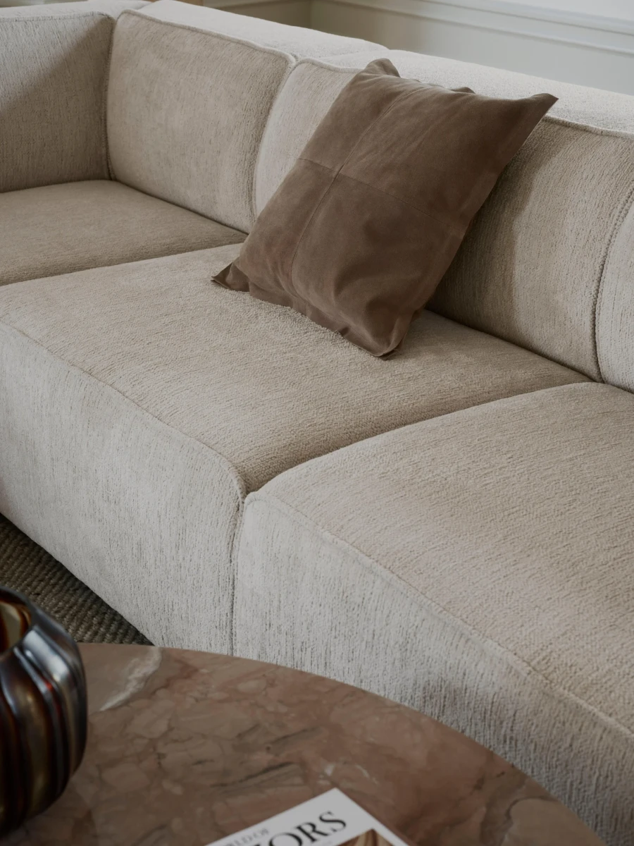 Suede cushion