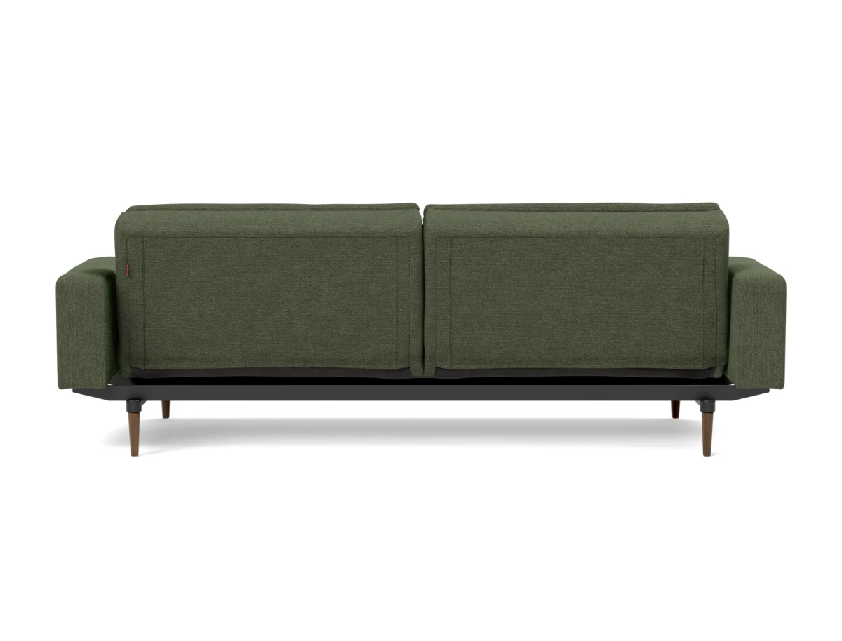 Dublexo Styletto Sofa Bed Dark Wood With Arms