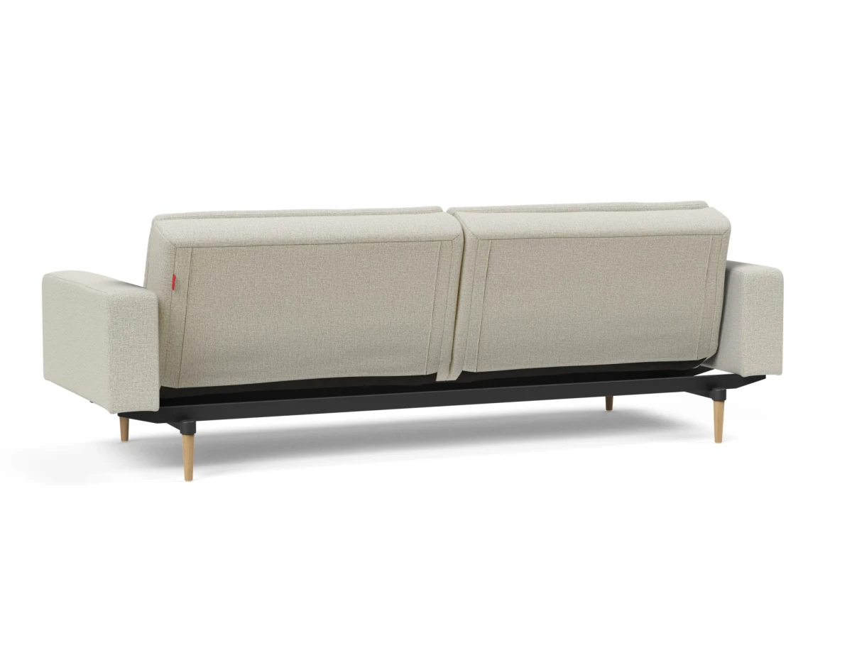 Dublexo Styletto Sofa Bed Light Wood With Arms