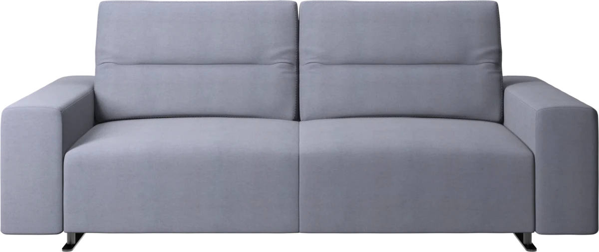 Hampton sofa with adjustable back and storage on the right side