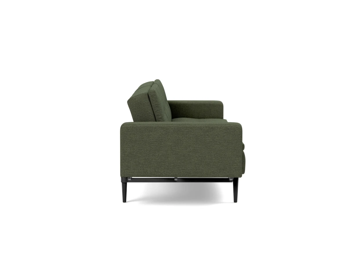 Dublexo Styletto Sofa Bed Black Wood With Arms