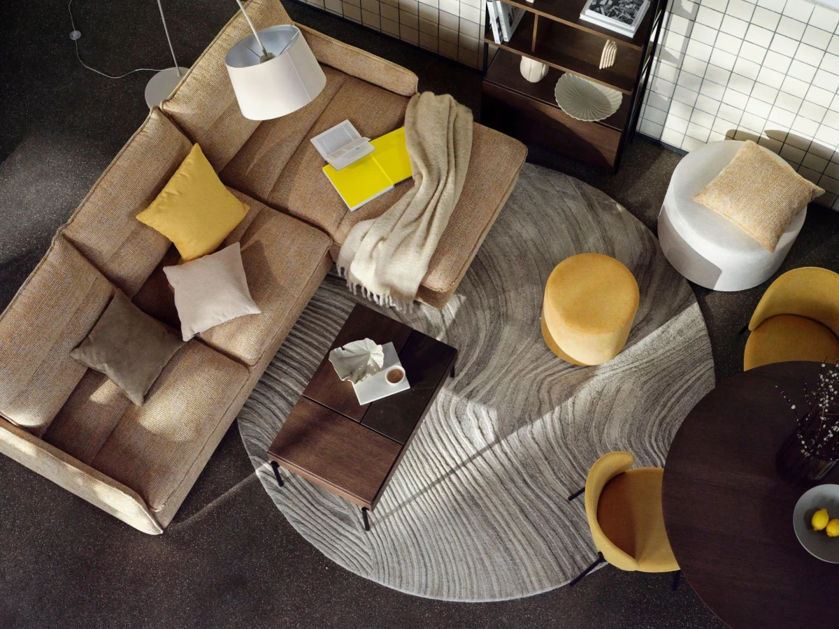 Furrow rug
