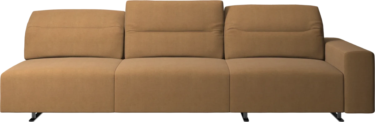 Hampton sofa with adjustable back and storage on the right side