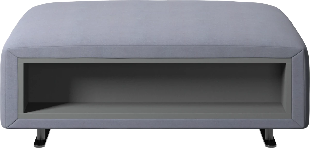 Hampton footstool with storage left and right sides