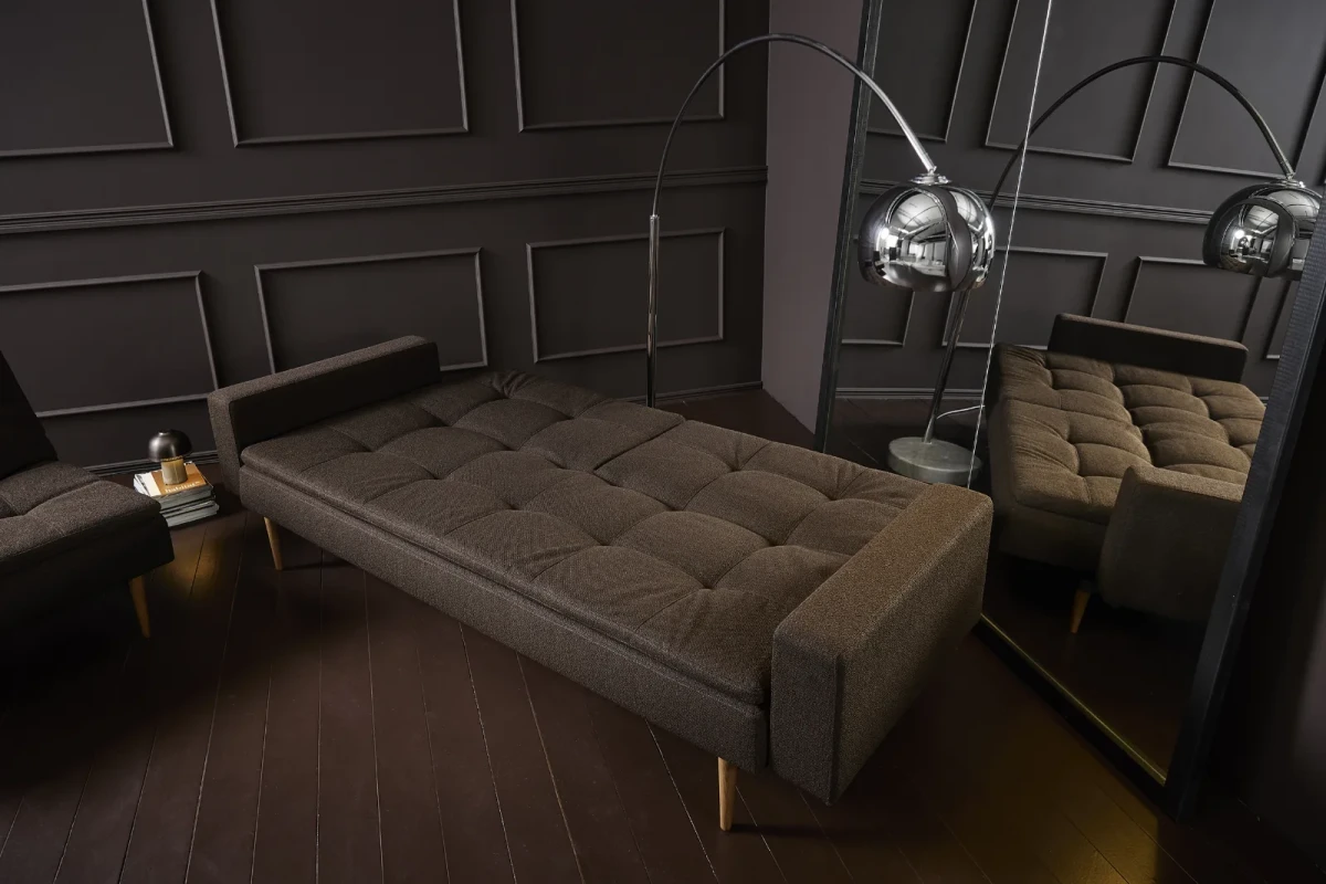 Dublexo Styletto Sofa Bed Light Wood With Arms