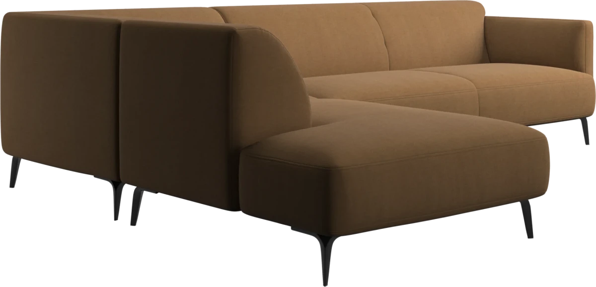 Modena corner sofa with lounging unit