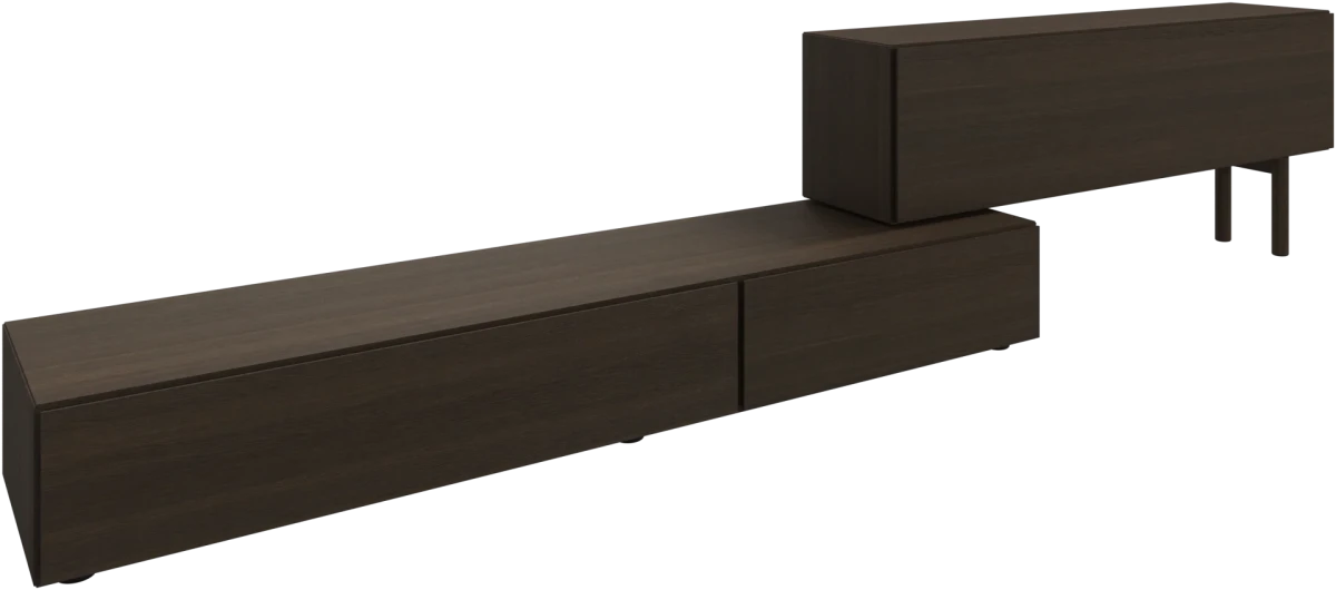 Lugano wall system with drop down doors