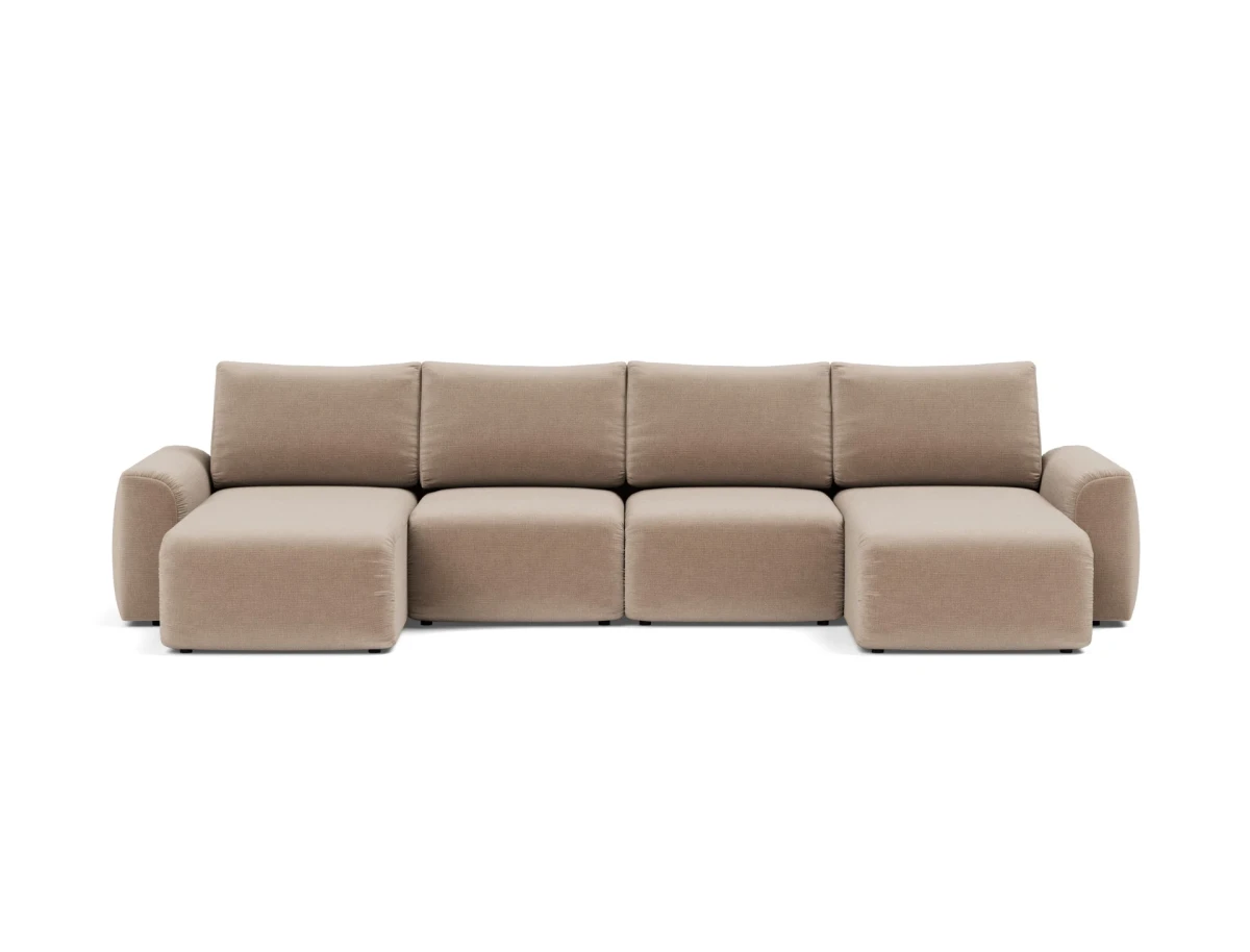 Norum Sofa Bed U-shape With Chunky Arms