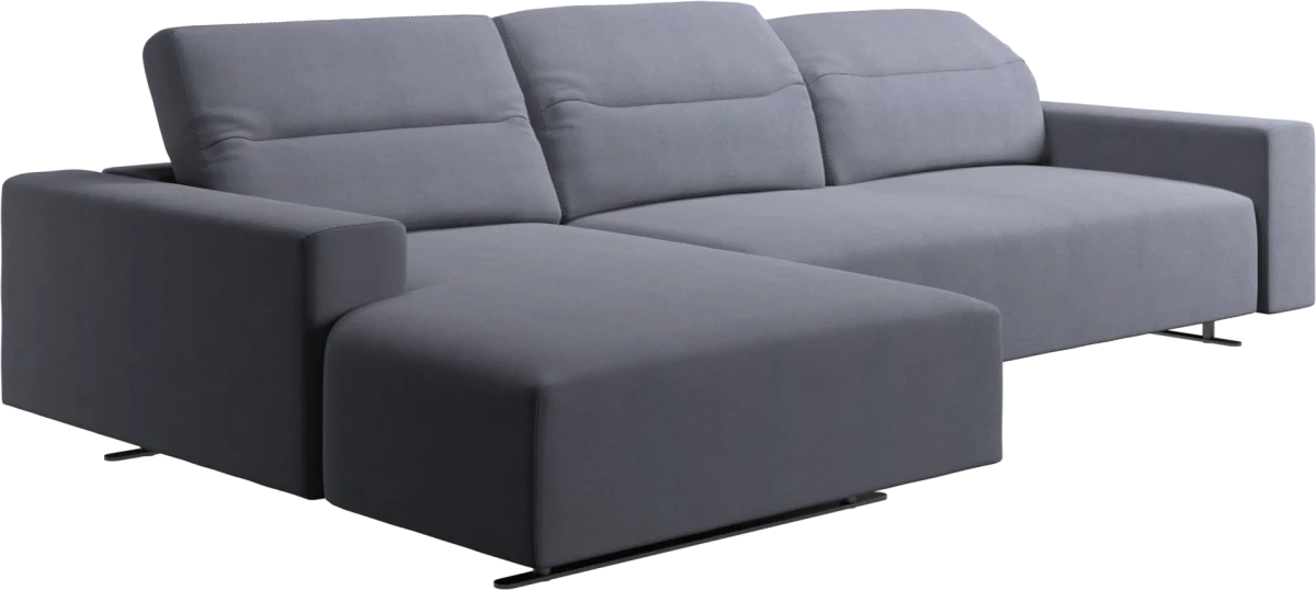 Hampton sofa with adjustable back and resting unit left side